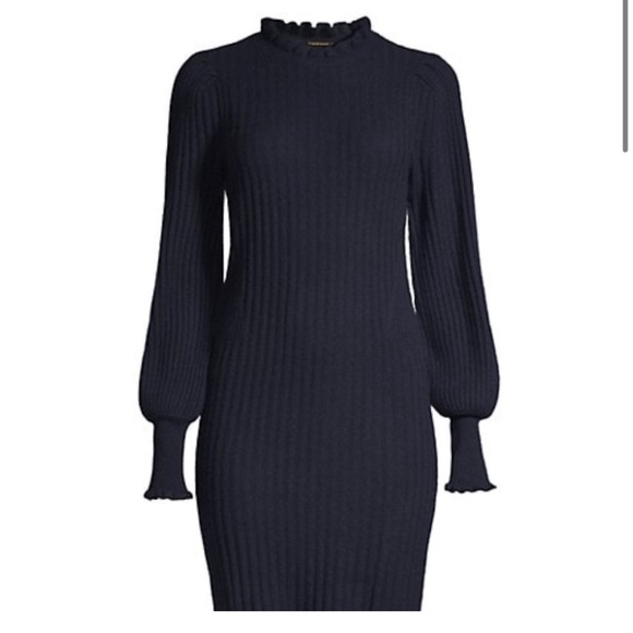 Elie Tahari Balloon Sleeve Sweater Dress - Picture 3 of 5